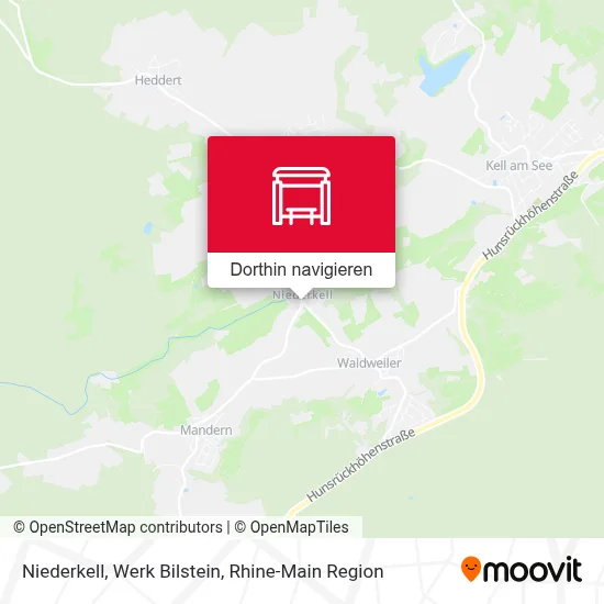Niederkell, Werk Bilstein Karte