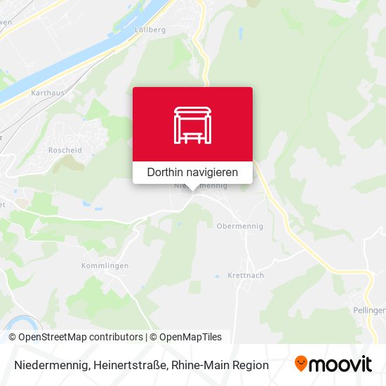 Niedermennig, Heinertstraße Karte