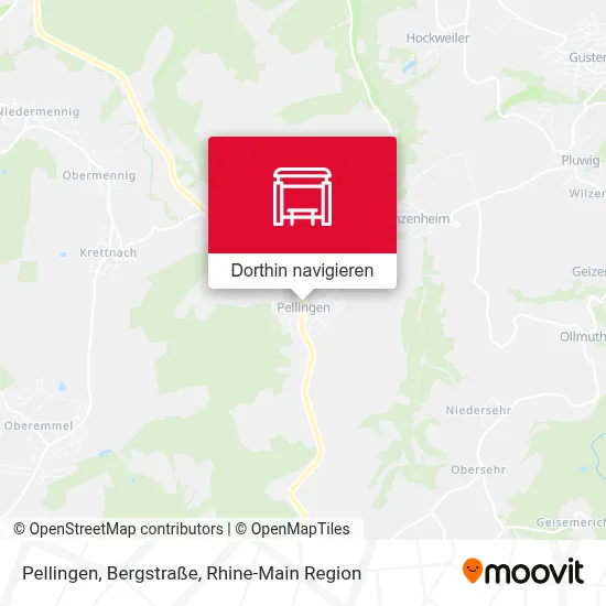 Pellingen, Bergstraße Karte