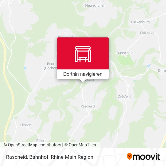 Rascheid, Bahnhof Karte