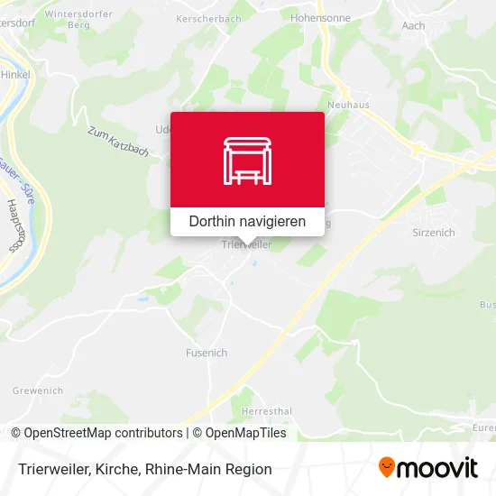 Trierweiler, Kirche Karte