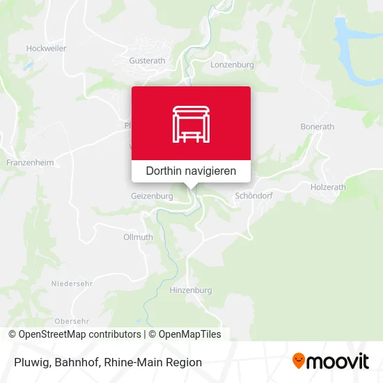 Pluwig, Bahnhof Karte