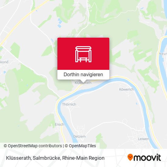 Klüsserath, Salmbrücke Karte