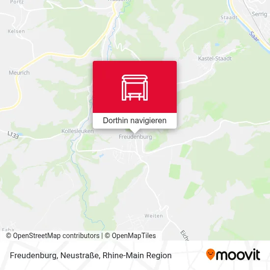 Freudenburg, Neustraße Karte