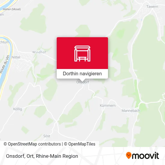 Onsdorf, Ort Karte