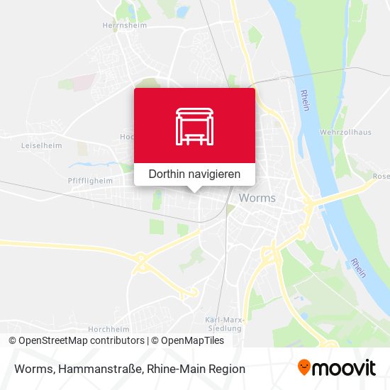 Worms, Hammanstraße Karte
