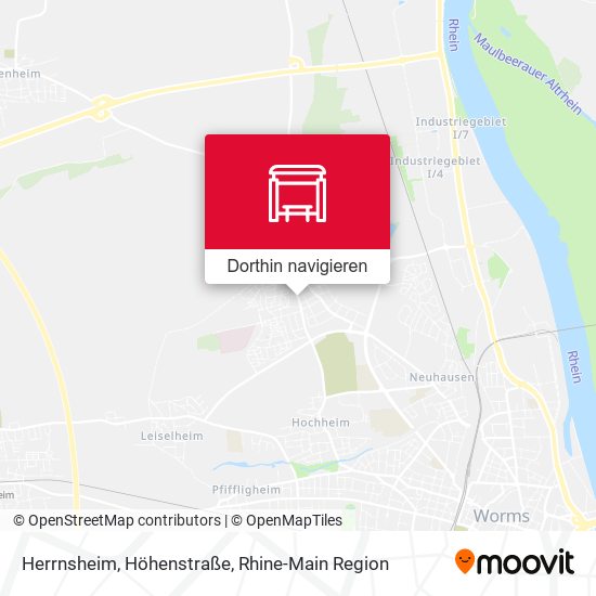 Herrnsheim, Höhenstraße Karte