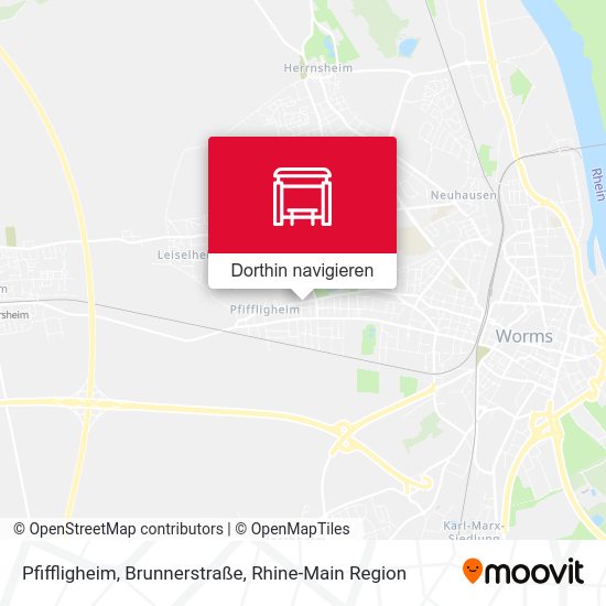 Pfiffligheim, Brunnerstraße Karte