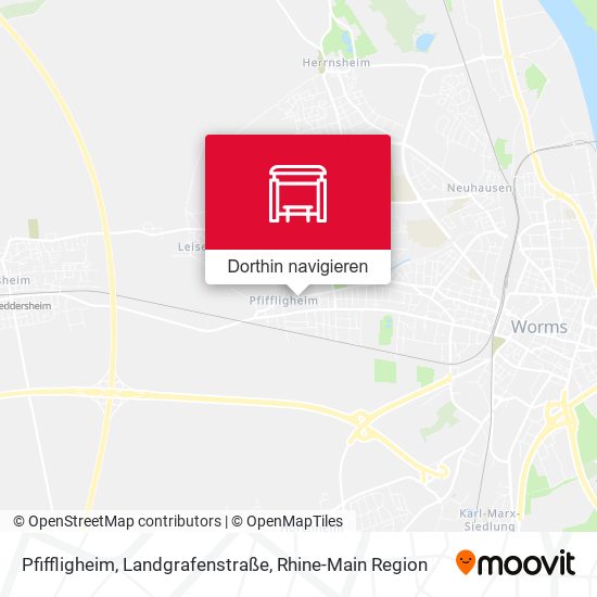 Pfiffligheim, Landgrafenstraße Karte