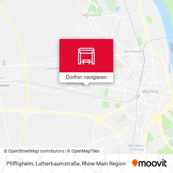 Pfiffligheim, Lutherbaumstraße Karte