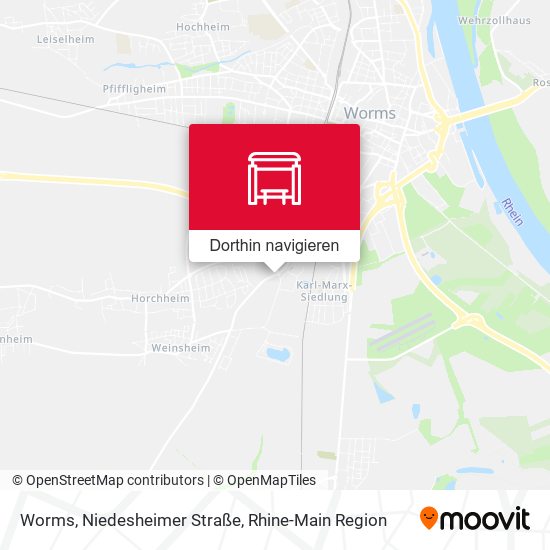 Worms, Niedesheimer Straße Karte