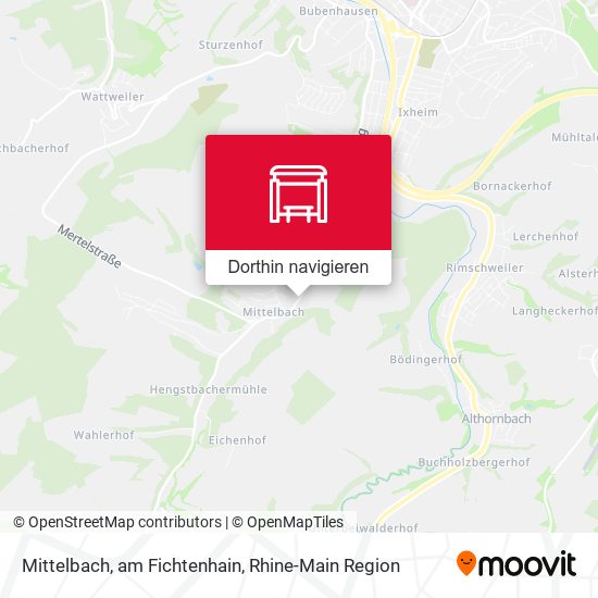 Mittelbach, am Fichtenhain Karte