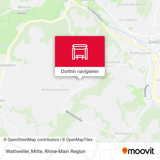 Wattweiler, Mitte Karte