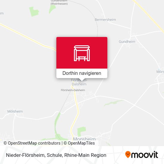 Nieder-Flörsheim, Schule Karte