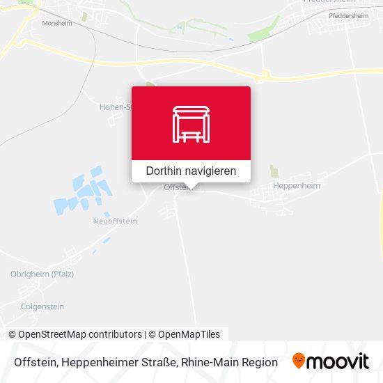 Offstein, Heppenheimer Straße Karte