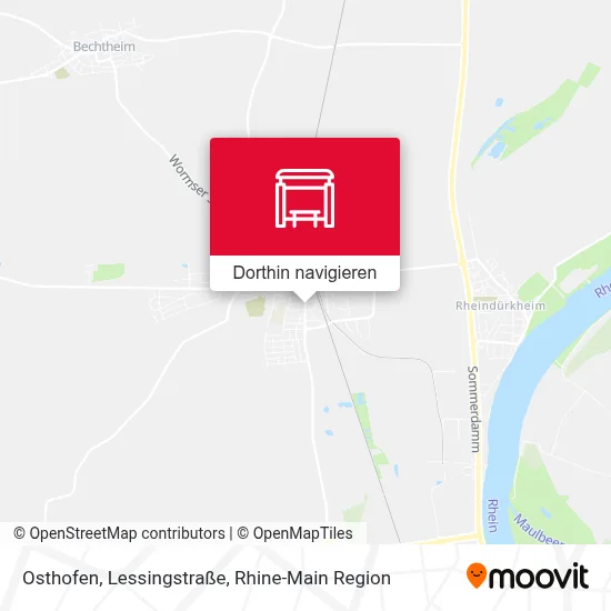 Osthofen, Lessingstraße Karte