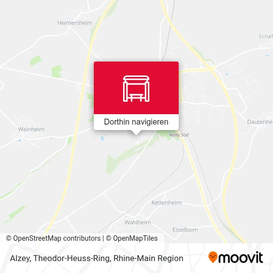 Alzey, Theodor-Heuss-Ring Karte