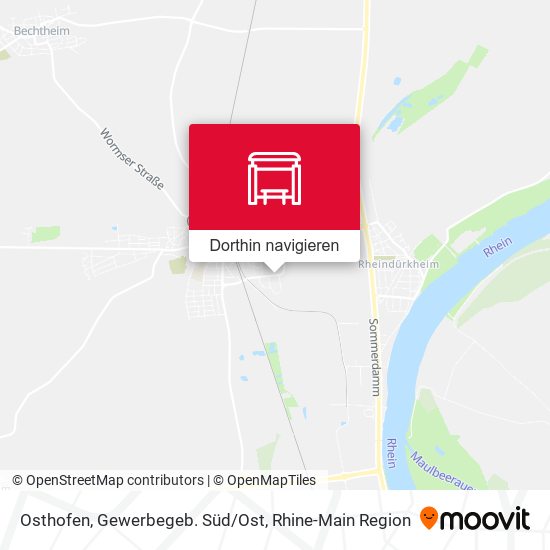 Osthofen, Gewerbegeb. Süd/Ost Karte