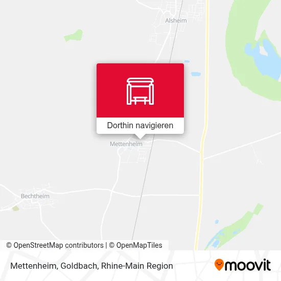 Mettenheim, Goldbach Karte