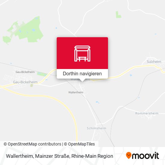 Wallertheim, Mainzer Straße Karte