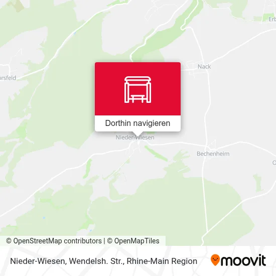 Nieder-Wiesen, Wendelsh. Str. Karte