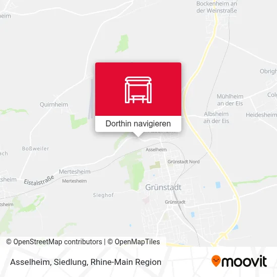 Asselheim, Siedlung Karte