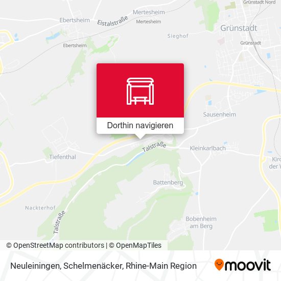 Neuleiningen, Schelmenäcker Karte