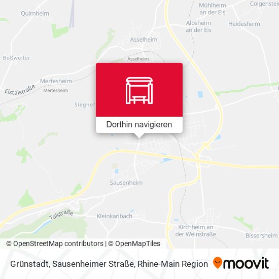 Grünstadt, Sausenheimer Straße Karte