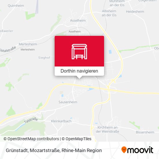 Grünstadt, Mozartstraße Karte