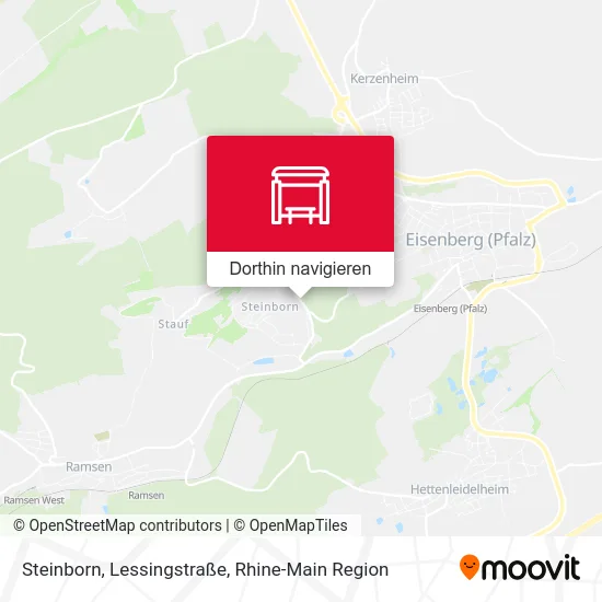 Steinborn, Lessingstraße Karte