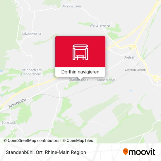 Standenbühl, Ort Karte