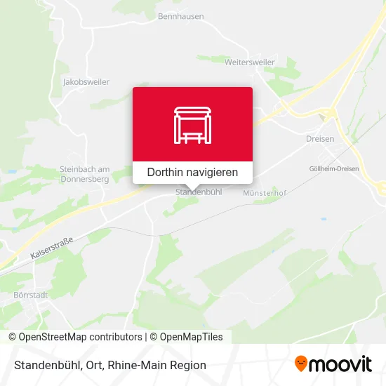 Standenbühl, Ort Karte