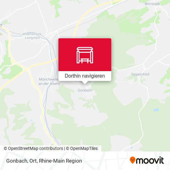 Gonbach, Ort Karte