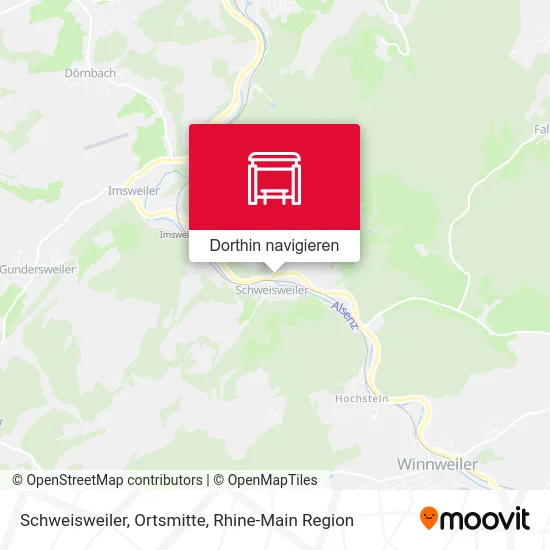 Schweisweiler, Ortsmitte Karte