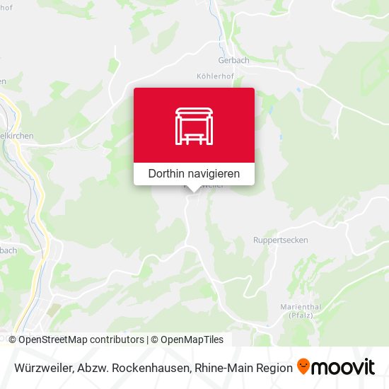 Würzweiler, Abzw. Rockenhausen Karte