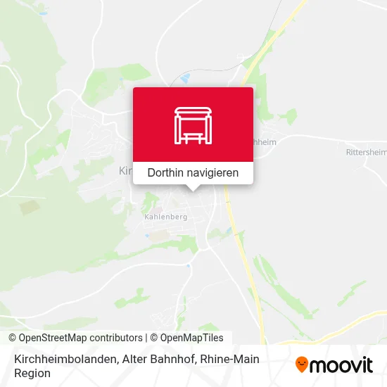 Kirchheimbolanden, Alter Bahnhof Karte