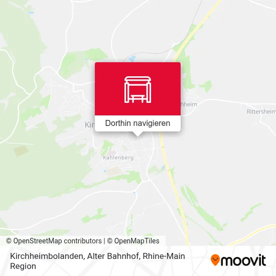 Kirchheimbolanden, Alter Bahnhof Karte