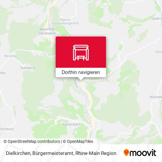 Dielkirchen, Bürgermeisteramt Karte