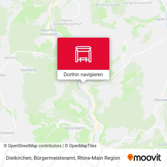 Dielkirchen, Bürgermeisteramt Karte
