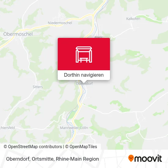 Oberndorf, Ortsmitte Karte