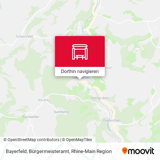 Bayerfeld, Bürgermeisteramt Karte