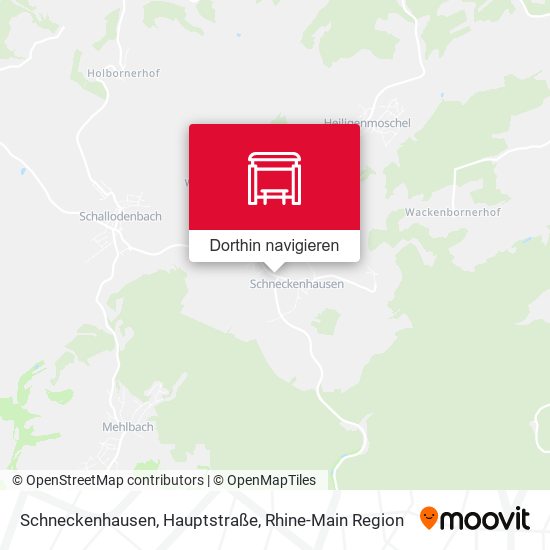 Schneckenhausen, Hauptstraße Karte