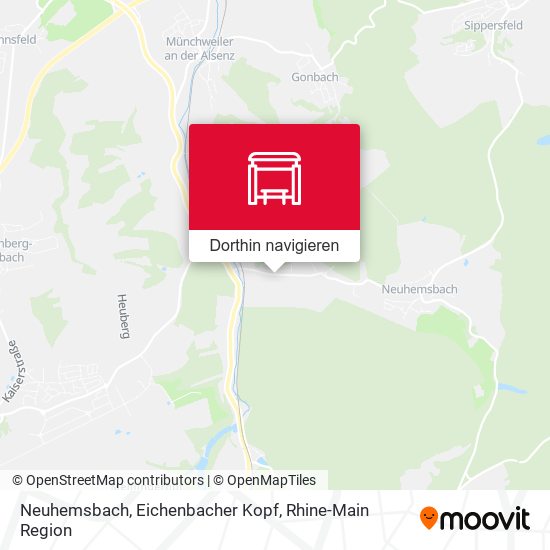 Neuhemsbach, Eichenbacher Kopf Karte