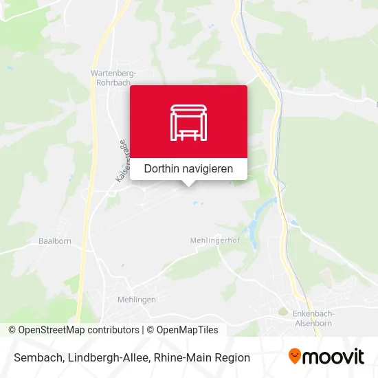 Sembach, Lindbergh-Allee Karte