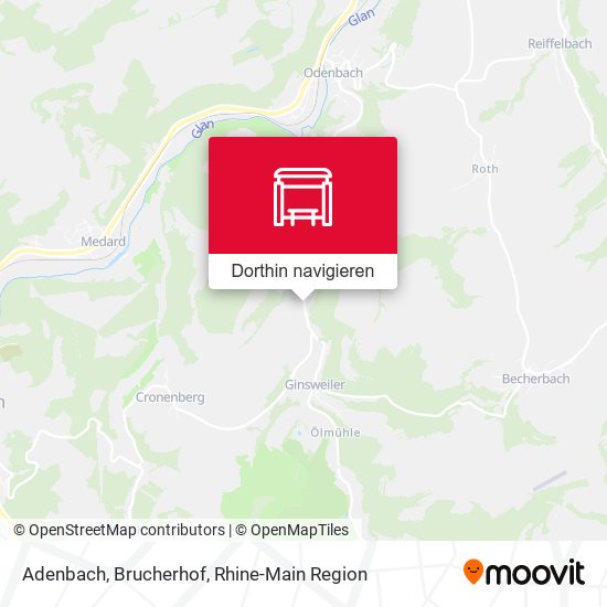 Adenbach, Brucherhof Karte
