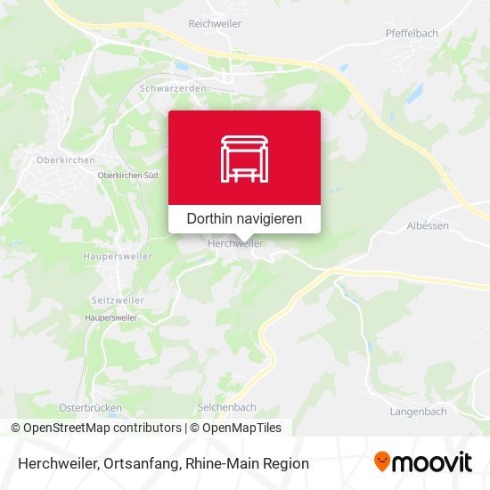 Herchweiler, Ortsanfang Karte