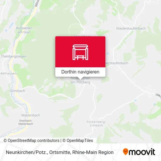 Neunkirchen/Potz., Ortsmitte Karte