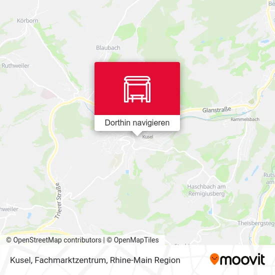 Kusel, Fachmarktzentrum Karte
