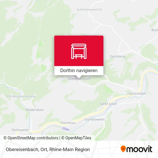 Obereisenbach, Ort Karte