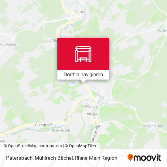 Patersbach, Mühlrech-Bächel Karte